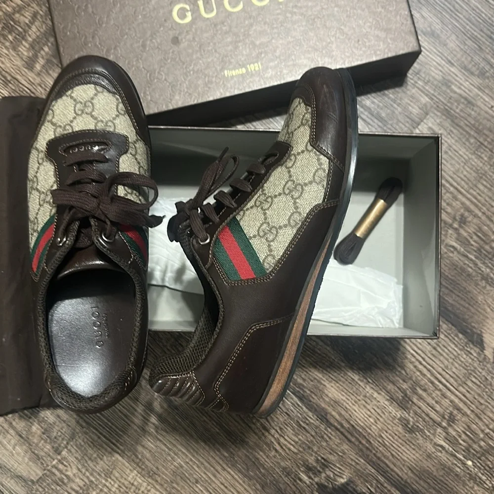 Gucci Women's Sneakers Box - Brown - Picture 5 of 11